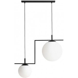 Zac black II 72 white&amp;black glass balls pendant lamp Aldex