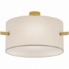 Camden 65 white round ceiling lamp with shade Trio