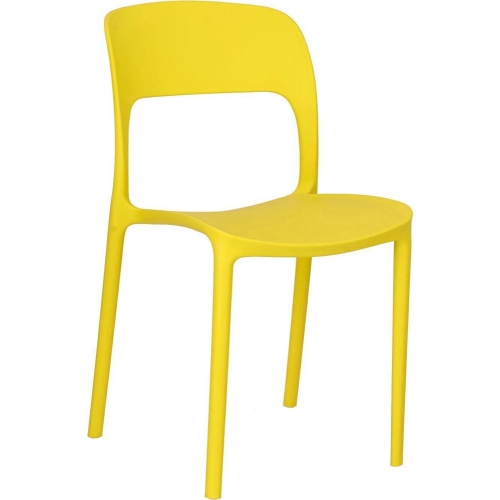 Flexi yellow plastic chair Intesi