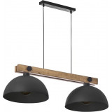 Polish and stylish Oslo black wooden pendant lamp TK Lighting