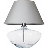 Modern Madrid grey glass bedroom table lamp 4Concepts