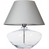 Modern Madrid grey glass bedroom table lamp 4Concepts