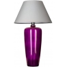 Modern Bilbao Violet grey glass bedroom table lamp 4Concepts