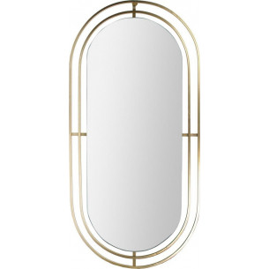 Avec gold oval oval glamour mirror Intesi