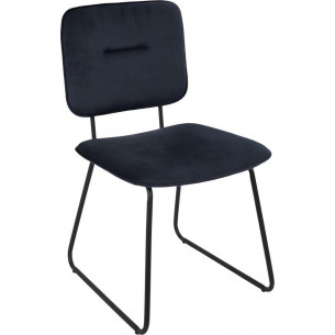 Adele VIC navy blue velvet chair Intesi