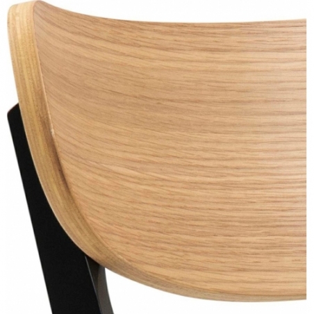 Stylowe Krzesło drewniane Roxby naturalny/czarny Actona do kuchni i jadalni