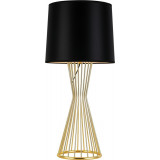 Lampa stołowa designerska Filo czarno-złota Step Into Design