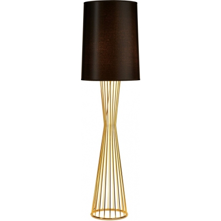 Stylowa Lampa podłogowa designerska Filo 145 czarno-złota Step Into Design do salonu i sypialni