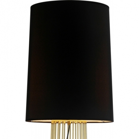 Stylowa Lampa podłogowa designerska Filo 156 czarno-złota Step Into Design do salonu i sypialni