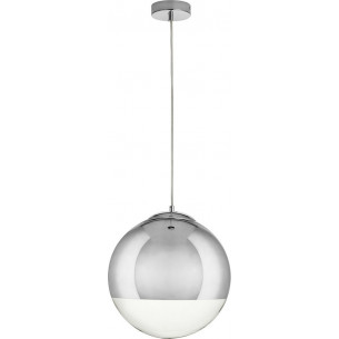 Flash 40 chrome designer glass globe pendant lamp Step Into Design