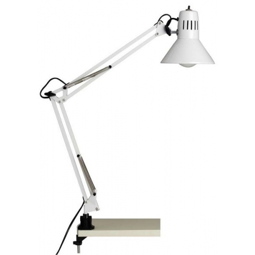 Hobby white screw-on desk lamp Brilliant