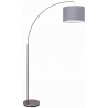 Clarie greyarched floor lamp with shade Brilliant