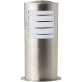 Zewnętrzna Lampa ogrodowa stojąca stojąca Todd 40 Satynowy chrom Brilliant na taras i do ogrodu.