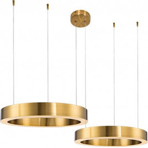 Circle LED 100+120 brass pendant lamp Step Into Design