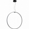 Acirculo 74cm LED black modern round pendant lamp Step Into Design