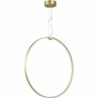Acirculo 74cm LED gold round glamour pendant lamp Step Into Design