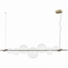 Amore 153cm LED gold glamour glass balls pendant lamp Step Into Design