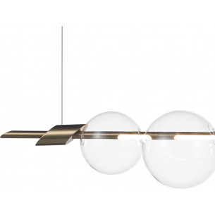 Amore 153cm LED gold glamour glass balls pendant lamp Step Into Design 2