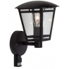 Riley black outdoor wall lamp with sensor Brilliant