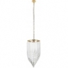 Lampa wisząca kryształowa glamour Wave 60cm przeźroczysta/złota Step Into Design
