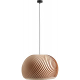 Lampa wisząca drewniana Nature Dark 53cm ciemne drewno Aldex