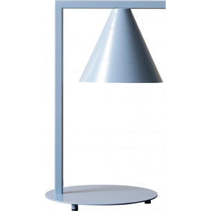 Form dusty blue cone desk lamp Aldex