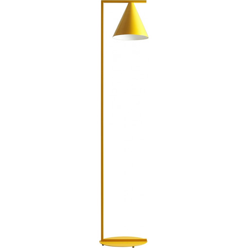 Form mustard cone floor lamp Aldex