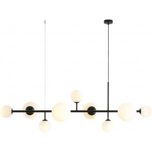 Dione 170cm white&amp;black glass balls pendant lamp Aldex