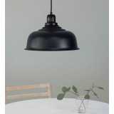 Port 37.5 black industrial pendant lamp Markslojd