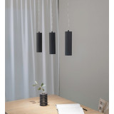Lampa wiszące tuby na listwie Costilla III szara Markslojd
