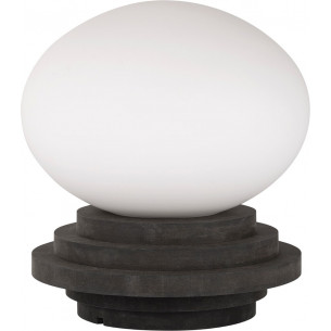 Amfi grey/white glass table lamp Markslojd