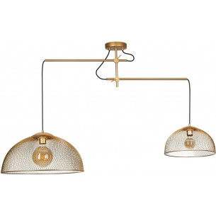 Concept II gold semi flush ceiling light Maxlight