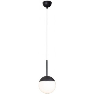 Dallas 14 black glass ball pendant lamp Maxlight