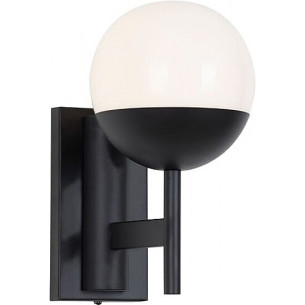 Dallas black glass ball wall lamp Maxlight