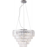 Lampa wisząca kryształowa glamour Monaco 60 chromowana MaxLight