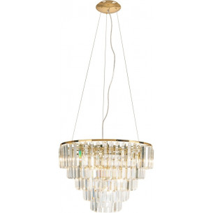 Monaco 60 gold glamour crystal pendant lamp Maxlight