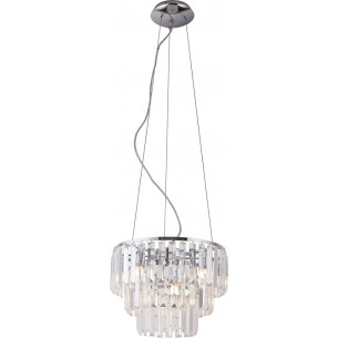 Lampa wisząca kryształowa glamour Monaco 42 chromowana MaxLight