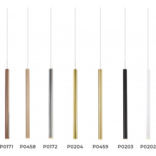 Organic LED 2.5 brushed copper tube pendant lamp Maxlight 2