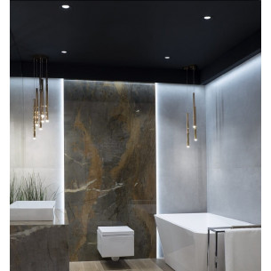 Lampa wisząca nowoczesna ściemniana Organic 20 LED miedziana MaxLight 2