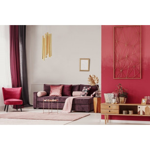 Lampa wisząca glamour ściemniana Organic 20 LED złota MaxLight 2