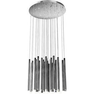 Organic 62 LED chrome modern dimmable pendant lamp Maxlight