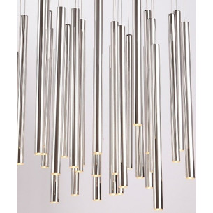 Organic 62 LED chrome modern dimmable pendant lamp Maxlight 2