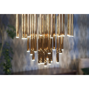 Organic 62 LED gold glamour dimmable pendant lamp Maxlight 2