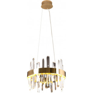 Prince LED 40 gold crystal glamour pendant lamp Maxlight