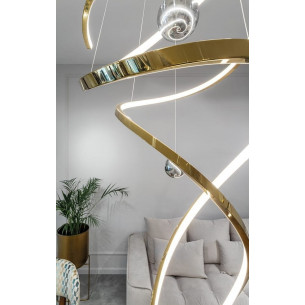 Lampa wisząca glamour Ritz LED 60 złota MaxLight 2