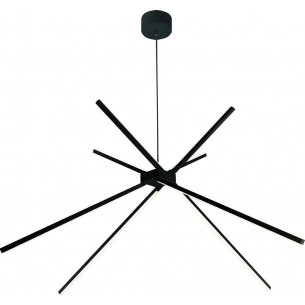 Lampa wisząca nowoczesna Spider LED 114 czarna MaxLight