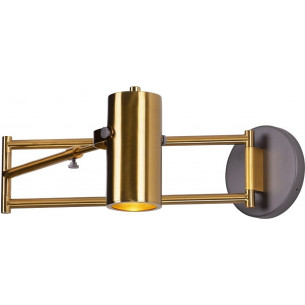 Varsovia brass wall lamp on an arm Maxlight