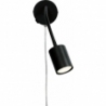 Explore flex black wall lamp with cord and arm Nordlux