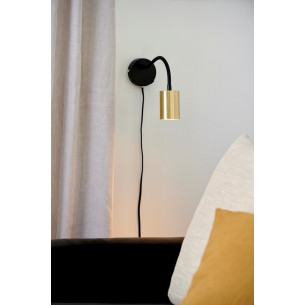 Explore flex brass wall lamp with cord and arm Nordlux