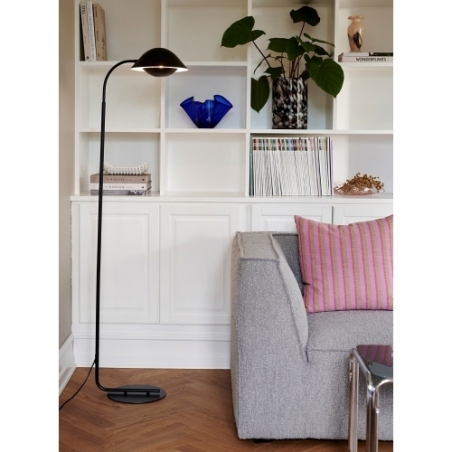 Stylowa Lampa podłogowa nowoczesna Freya czarna Nordlux do salonu i sypialni